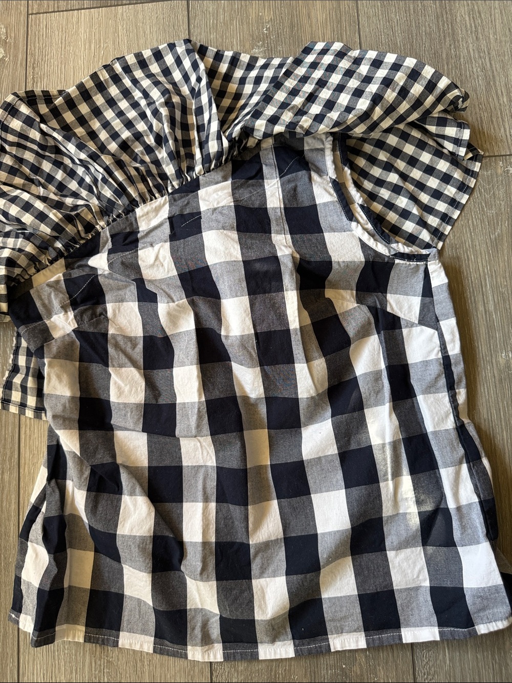 J.Crew Factory Women's One-Shoulder Ruffle Poplin Tank - Picture 11 of 13